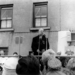 President Éamon de Valera addressing the crowd