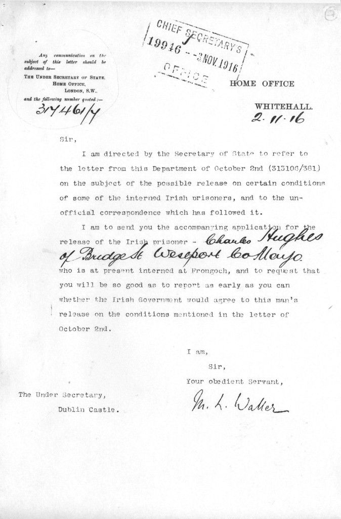 RIC Report - HO Letter re Charles Hughes