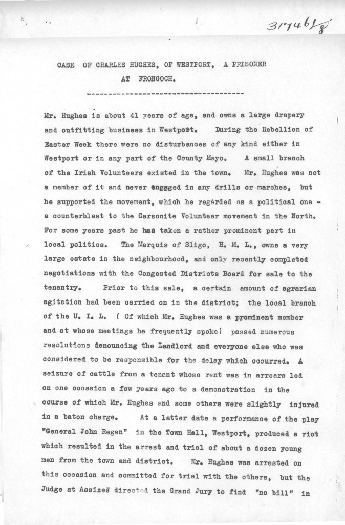 RIC Report on Charles Hughes 1-3